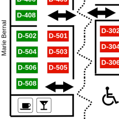 Tisch "grün" (10P) ~Domplatz~ "D-5"