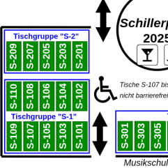 Tisch "grün" (10P) ~Schillerplatz~ "S-1"